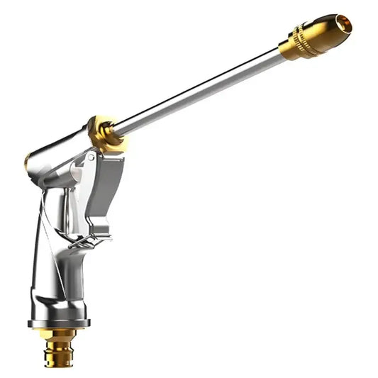 Heavy-Duty Brass Garden Sprayer with Adjustable Nozzle (2 types of models available) - Gray long Mouth - SS
