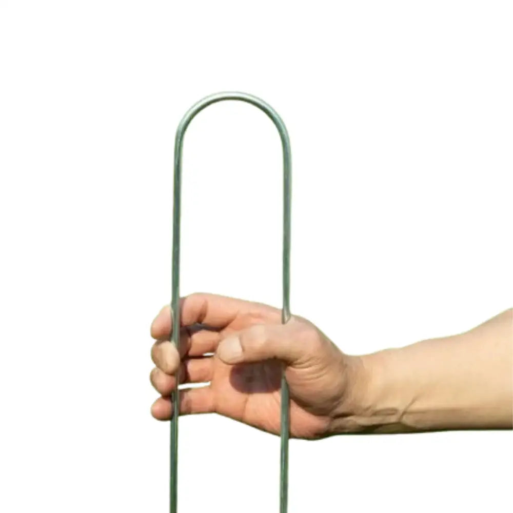 Heavy-Duty U-Shaped Galvanized Steel Trampoline Wind Stakes Durable Ground Anchors for Secure Outdoor Use - 6pcs