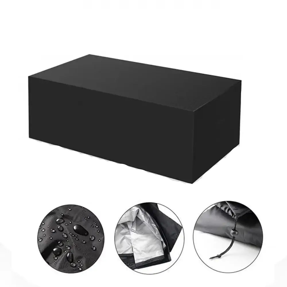 Heavy-Duty Waterproof Patio Furniture Cover - Black / 150x120x71cm - SS