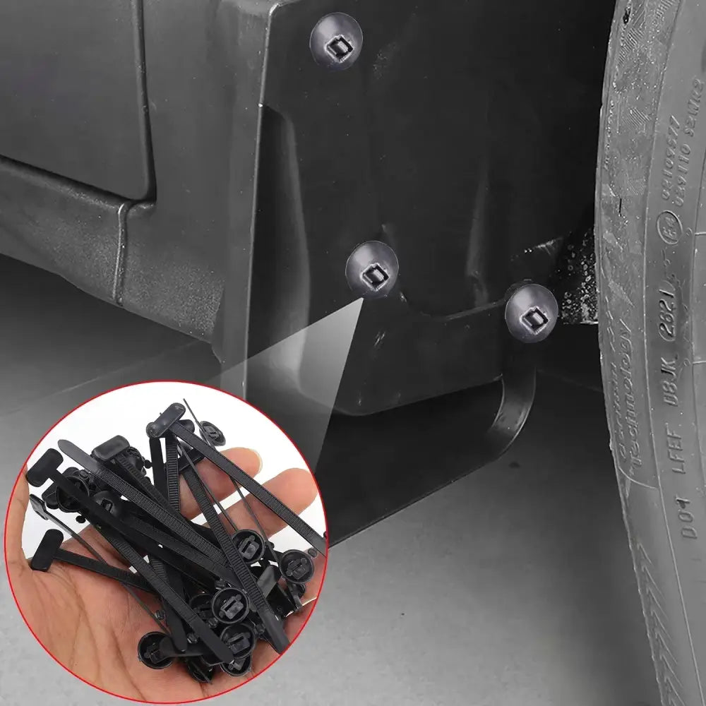 Heavy Duty Zip Ties Nylon Self Locking Cable Ties Buckle With Pin Button Car Repair Fastening Straps For Home Office