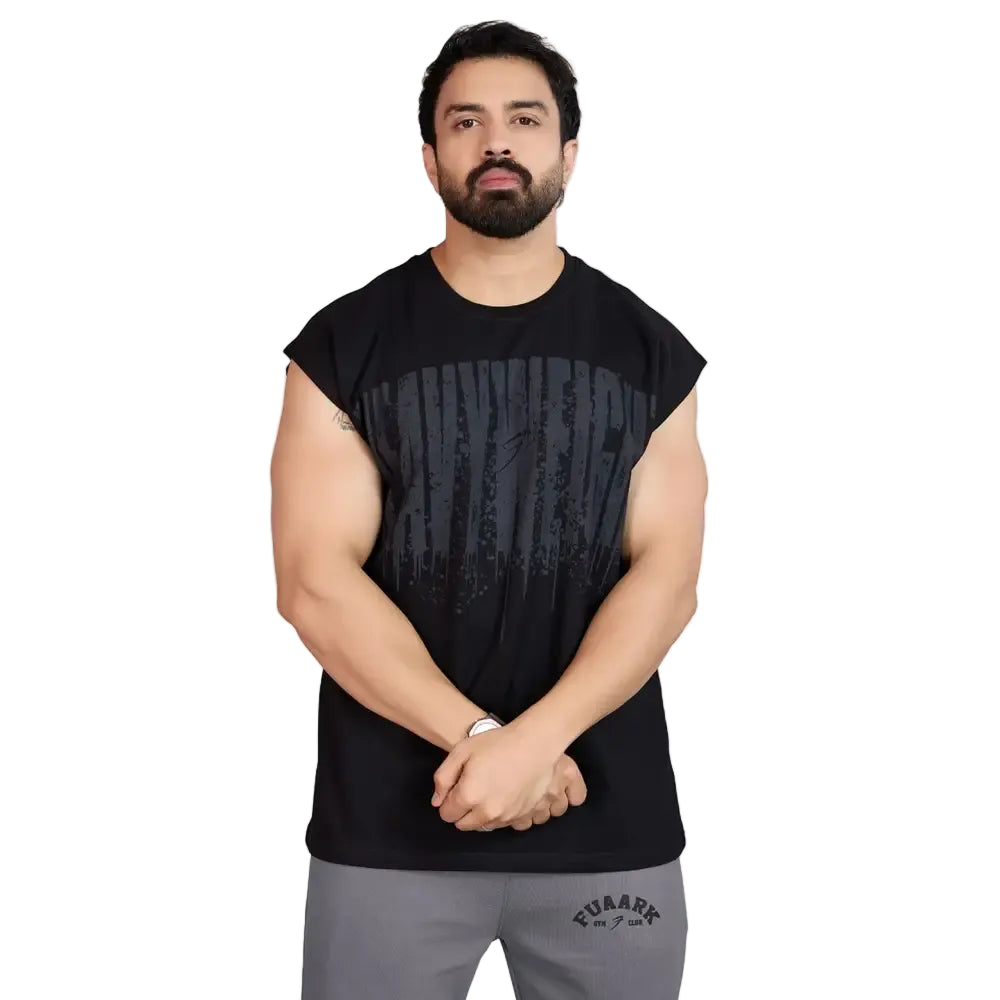 Heavyweight Capsleeves Tank Black - Tank