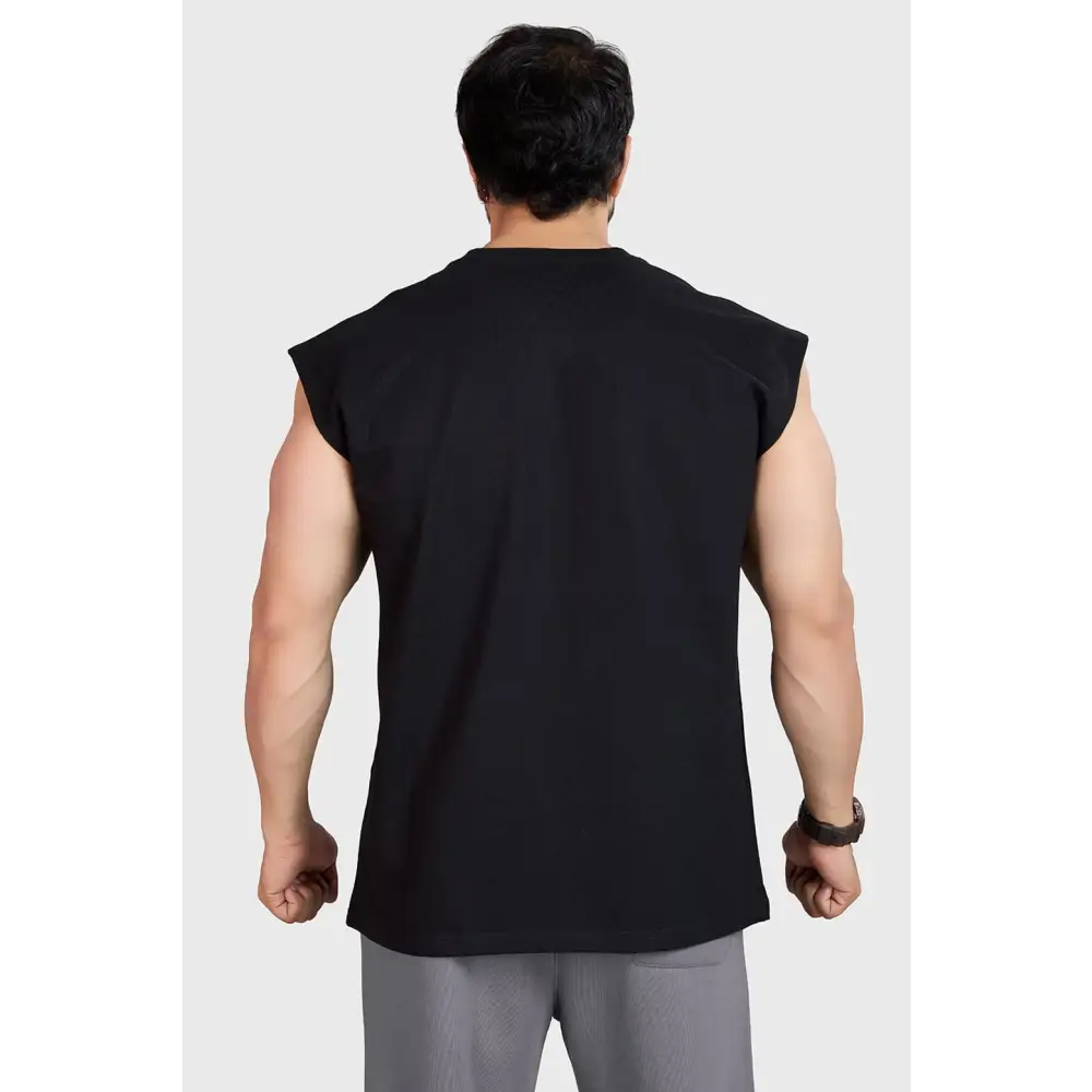 Heavyweight Capsleeves Tank Black - Tank