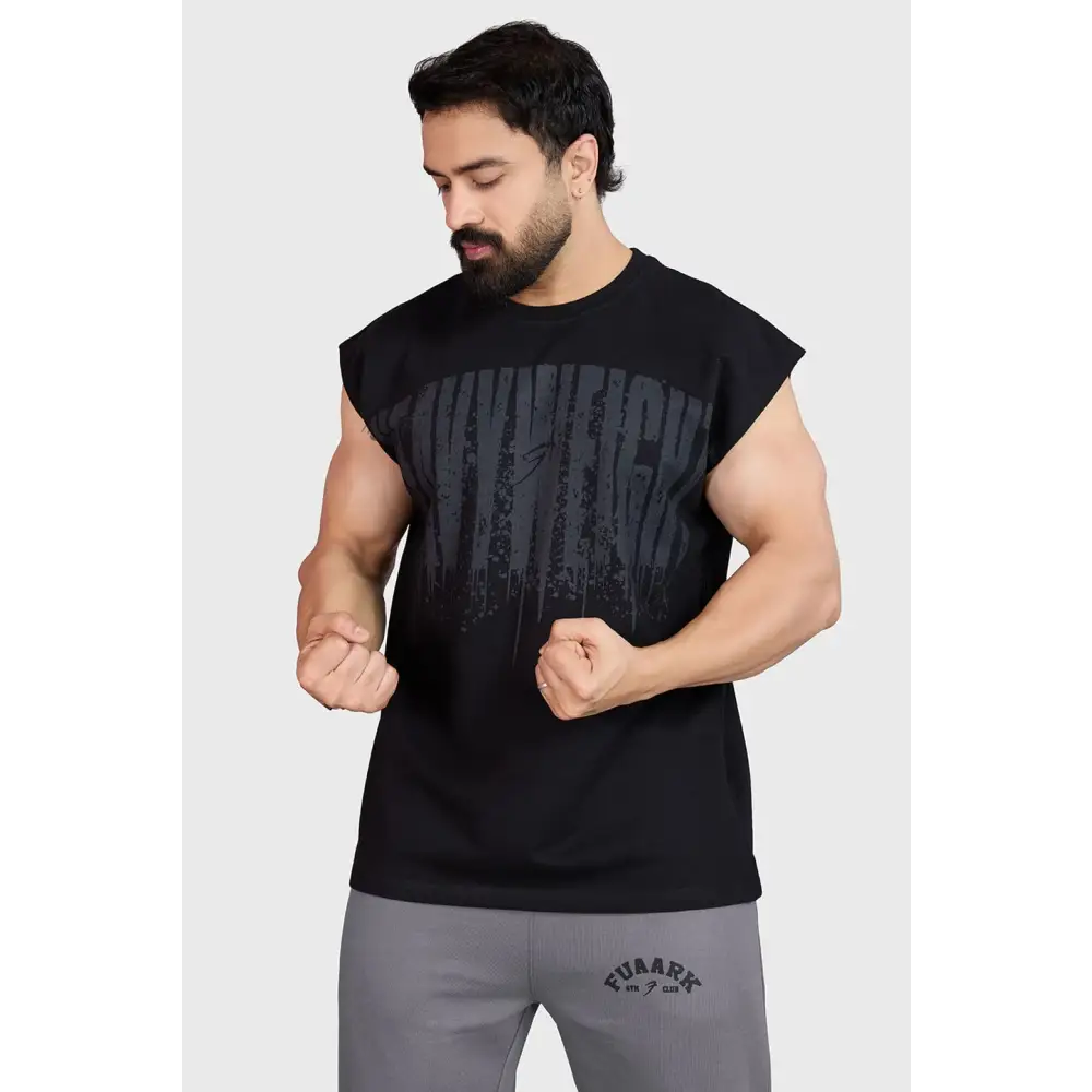 Heavyweight Capsleeves Tank Black - Tank