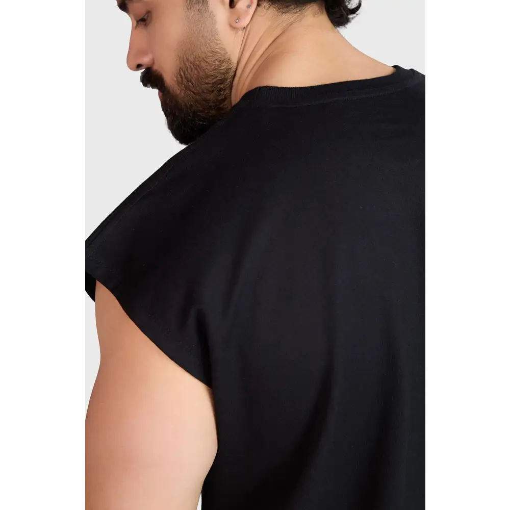 Heavyweight Capsleeves Tank Black - Tank