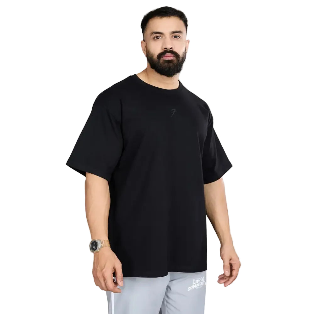 Heavyweight Oversized T-shirt Black - Tshirts
