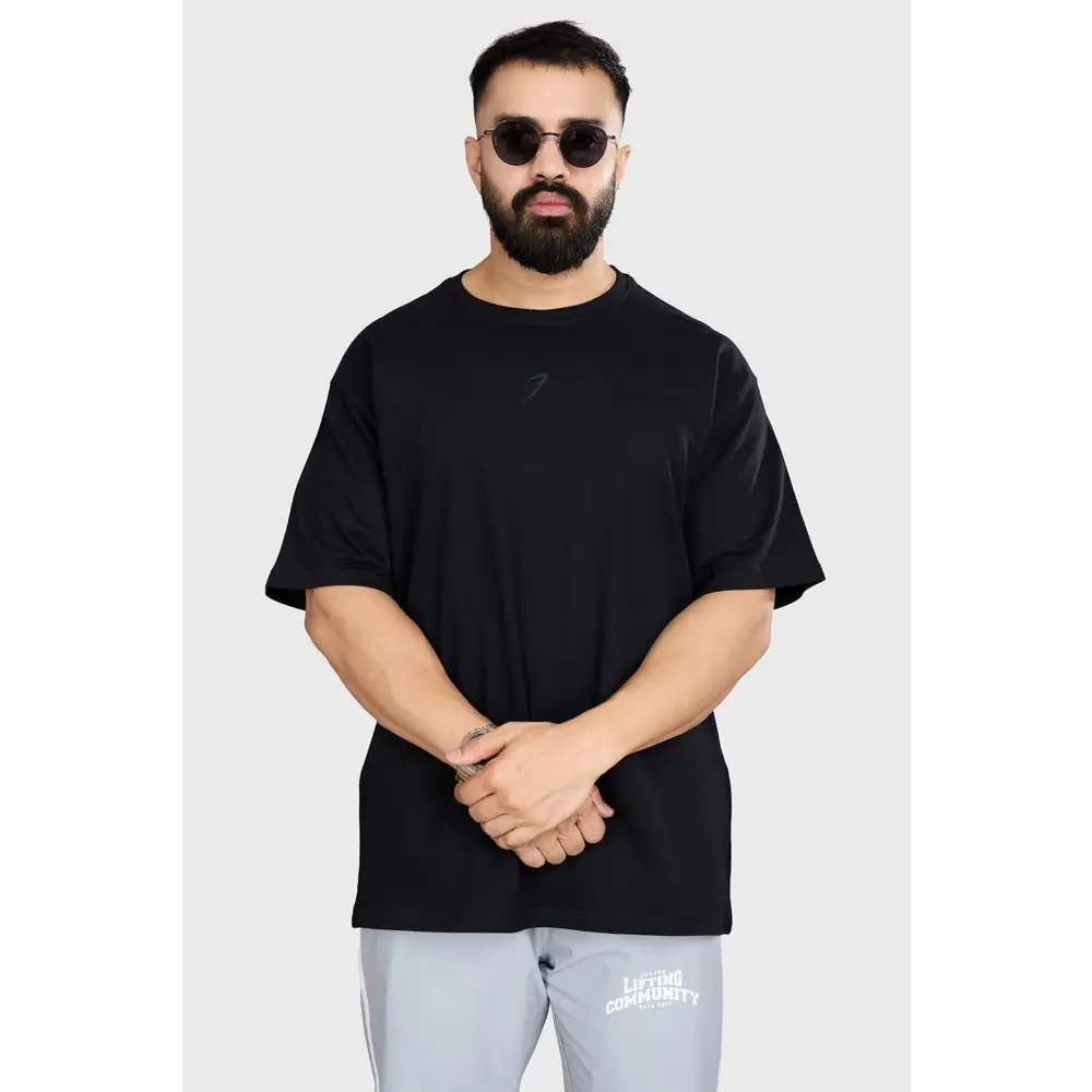 Heavyweight Oversized T-shirt Black - Tshirts