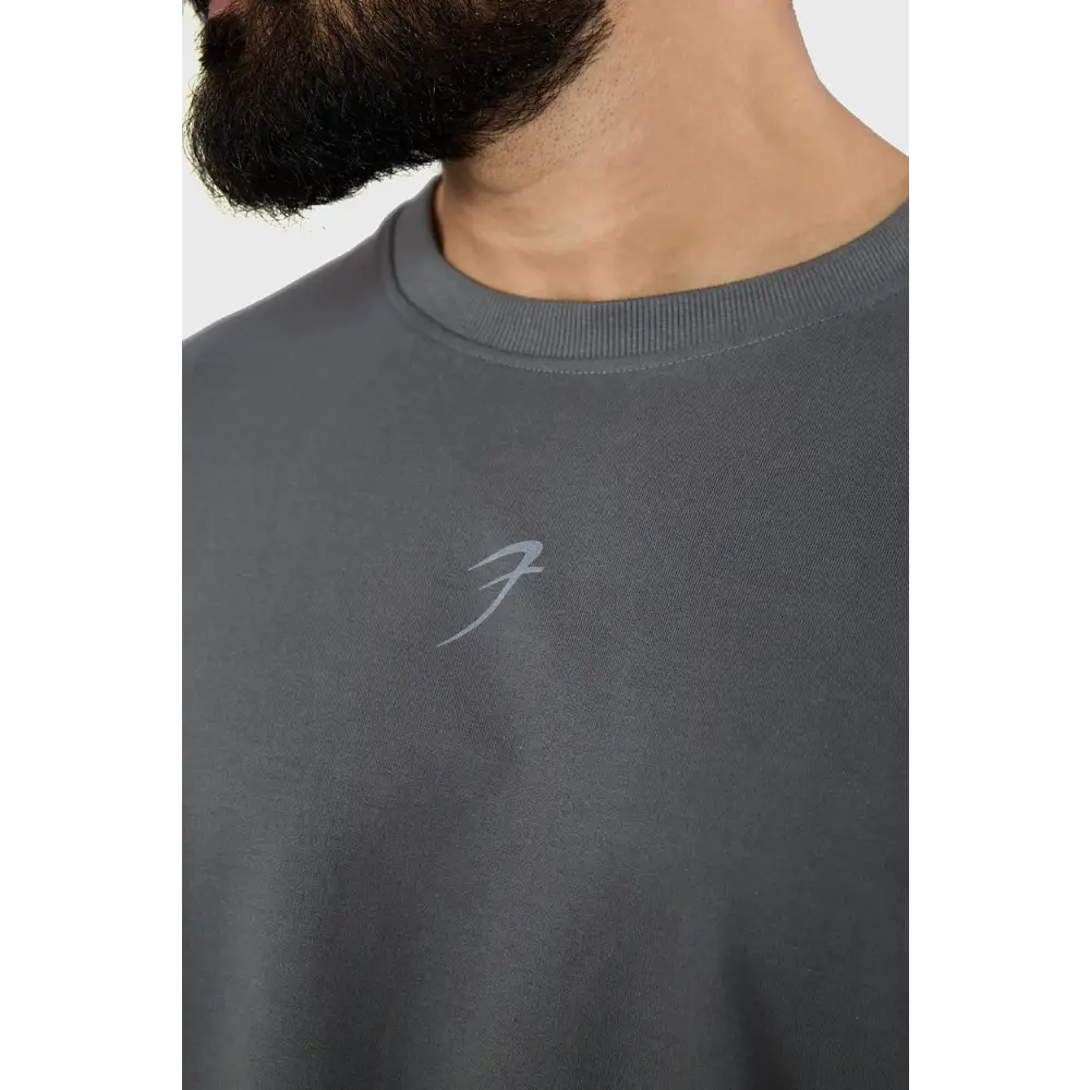 Heavyweight Oversized T-shirt Grey - Tshirts