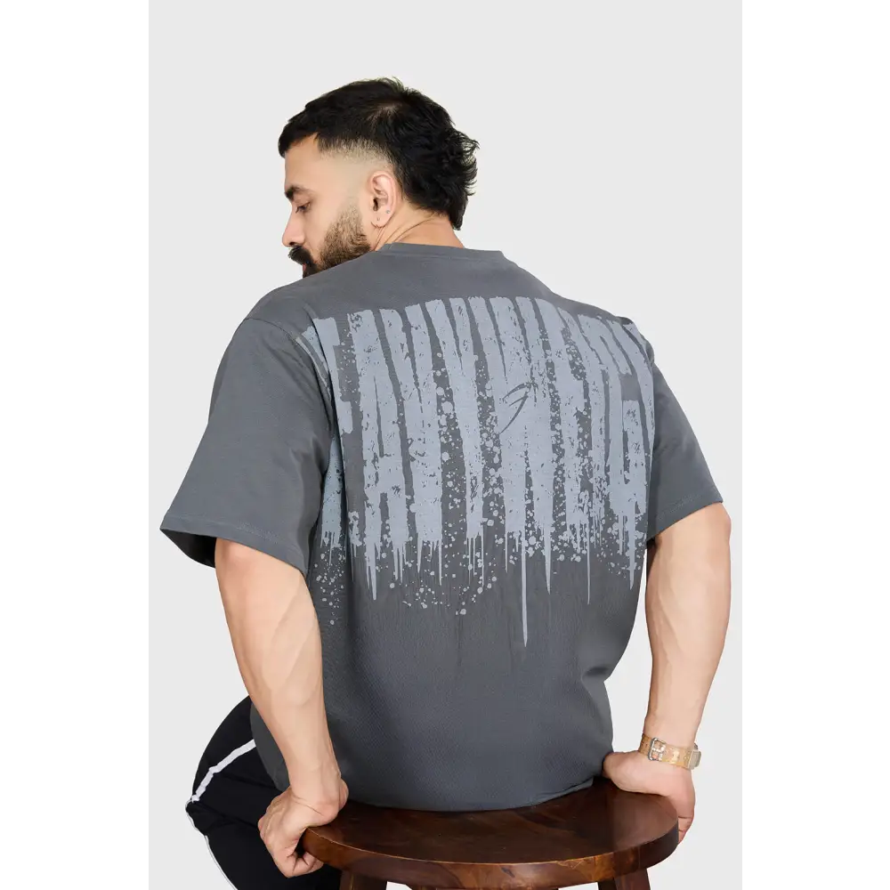 Heavyweight Oversized T-shirt Grey - Tshirts