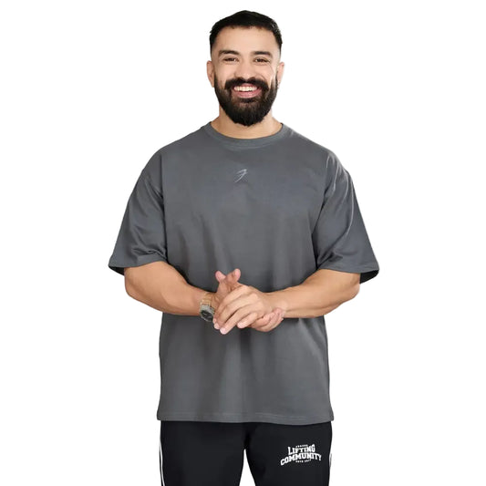 Heavyweight Oversized T-shirt Grey - Tshirts