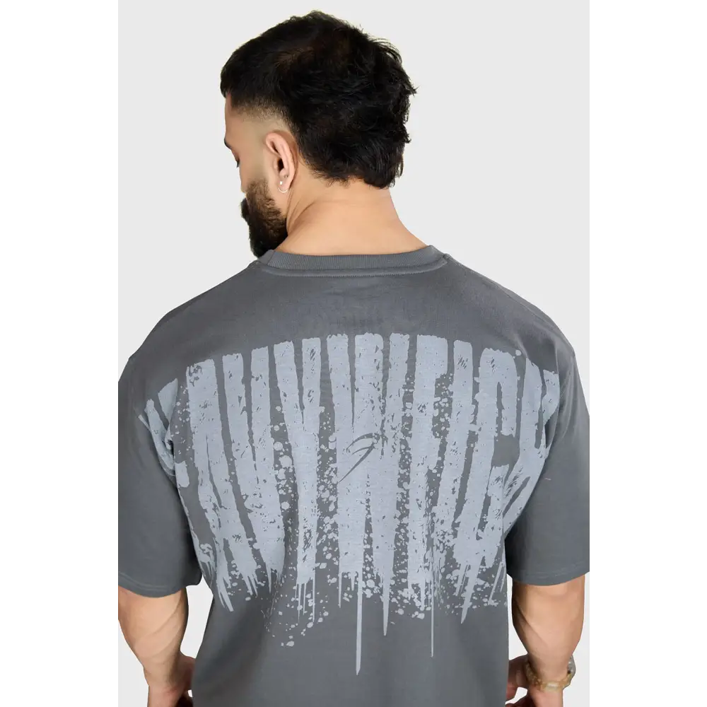 Heavyweight Oversized T-shirt Grey - Tshirts