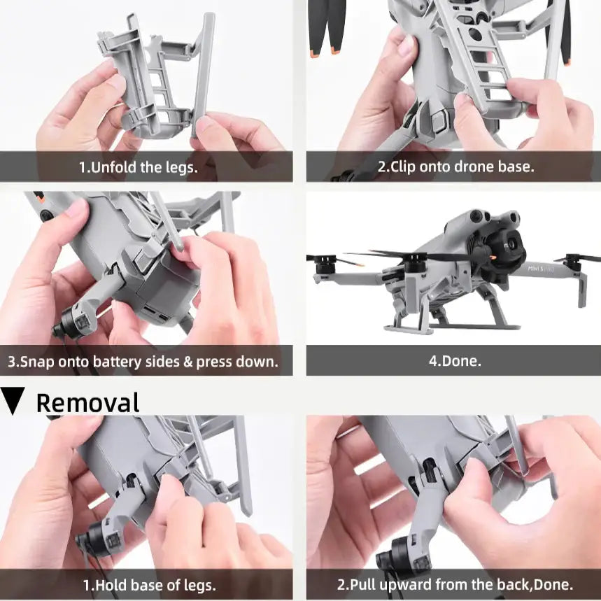 Height-Adjustable Landing Gear for DJI Mini 5 Pro - Landing Gear / DJI Mini 5 Pro - HBC