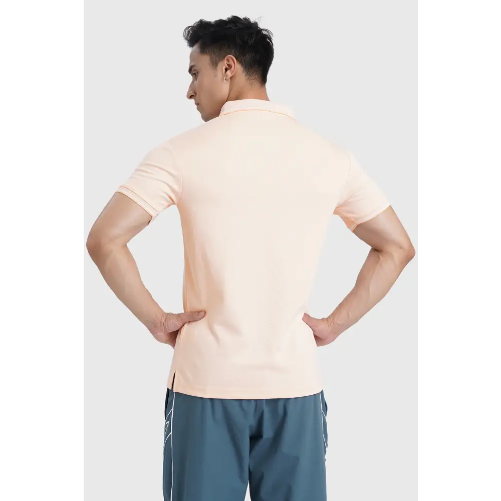 Heritage Polo T-shirt Peach - Tshirts