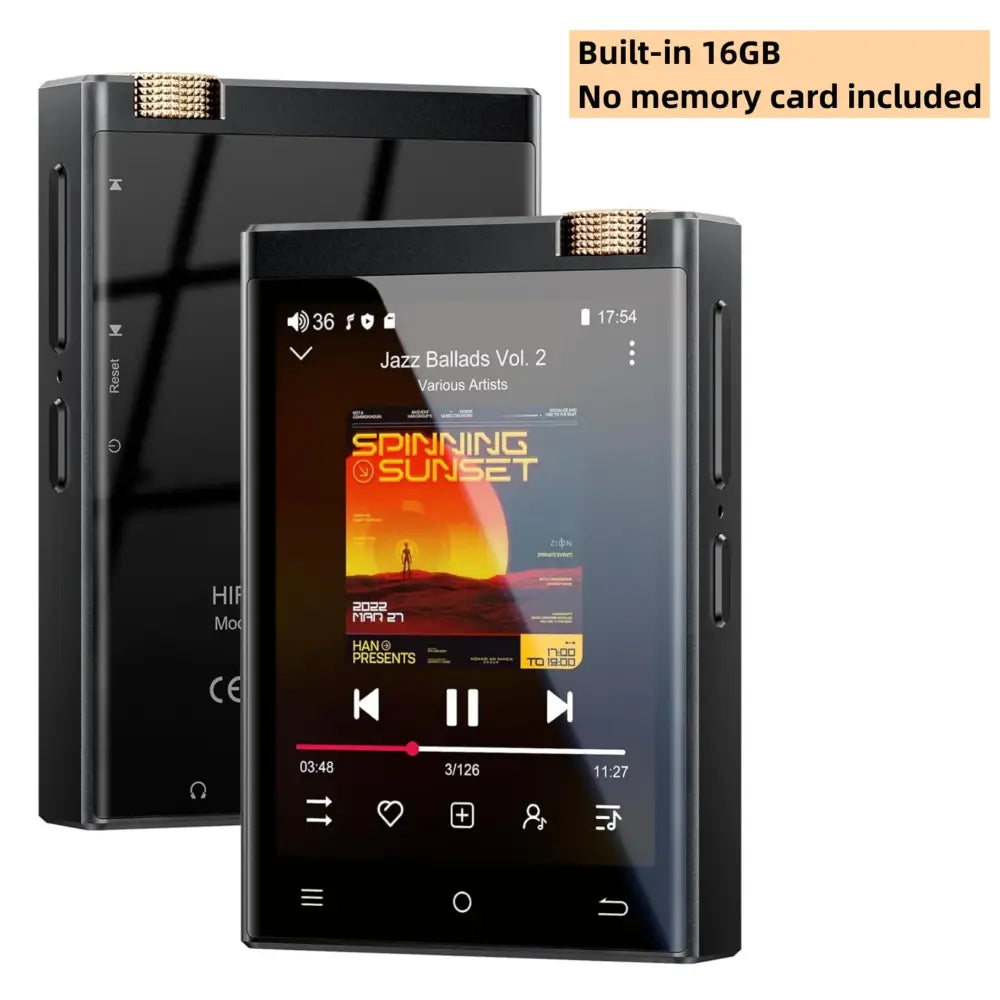 Hi-Fi MP3 Player with Bluetooth and WiFi Oilsky Lossless DSD High-Resolution Digital Audio with 16GB/64GB Memory up