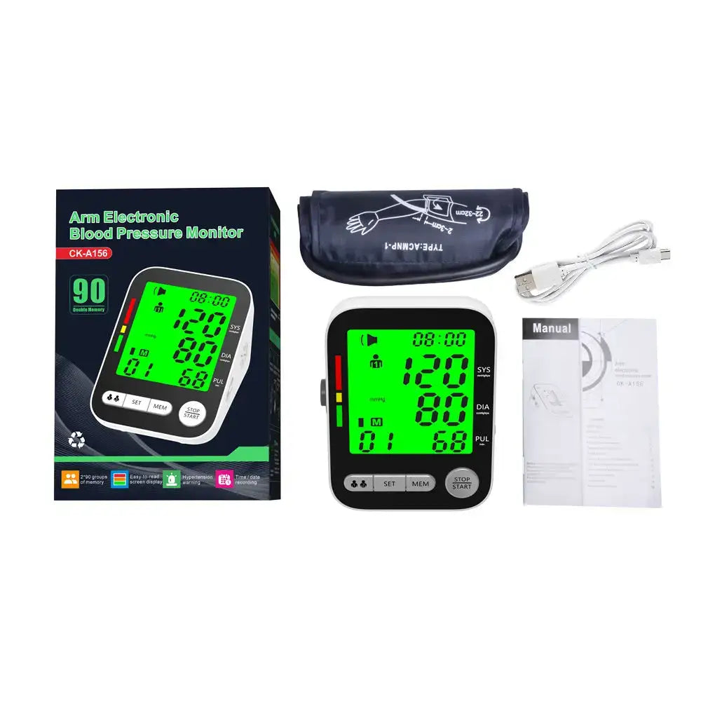 High-Accuracy Digital Sphygmomanometer – Arm Blood Pressure Monitor - Bp Monitors - HBC