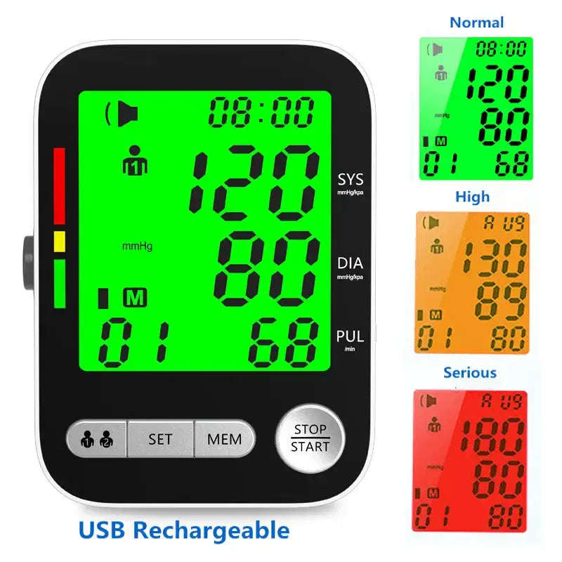 High-Accuracy Digital Sphygmomanometer – Arm Blood Pressure Monitor - Bp Monitors - HBC