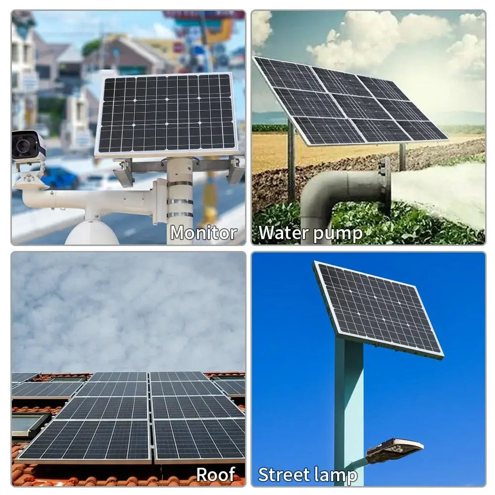 High-Efficiency 18V Rigid Solar Panel 1000–3000W (different sets available) - SS