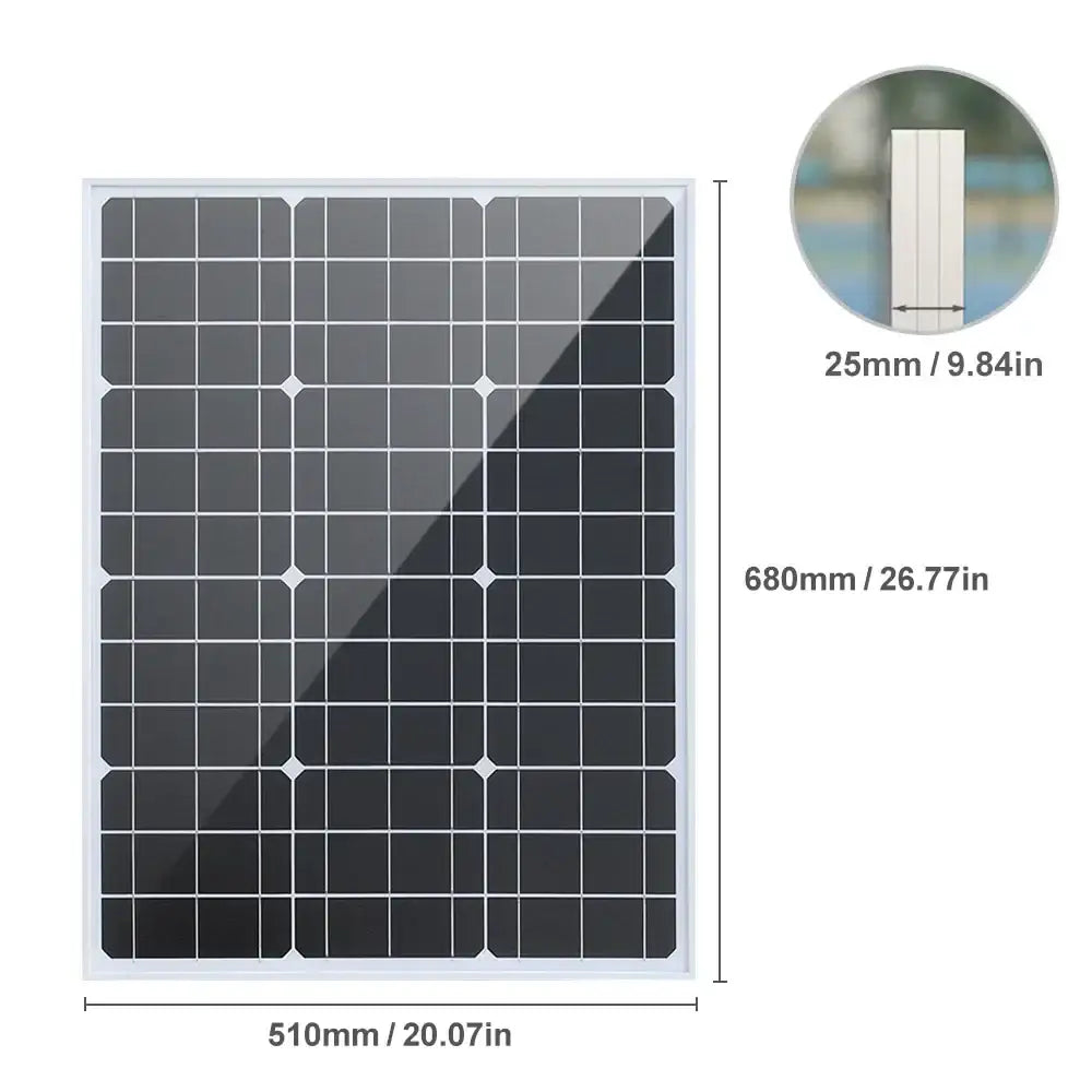 High-Efficiency 18V Rigid Solar Panel 1000–3000W (different sets available) - 1PC 1000W / Solar Panel - SS