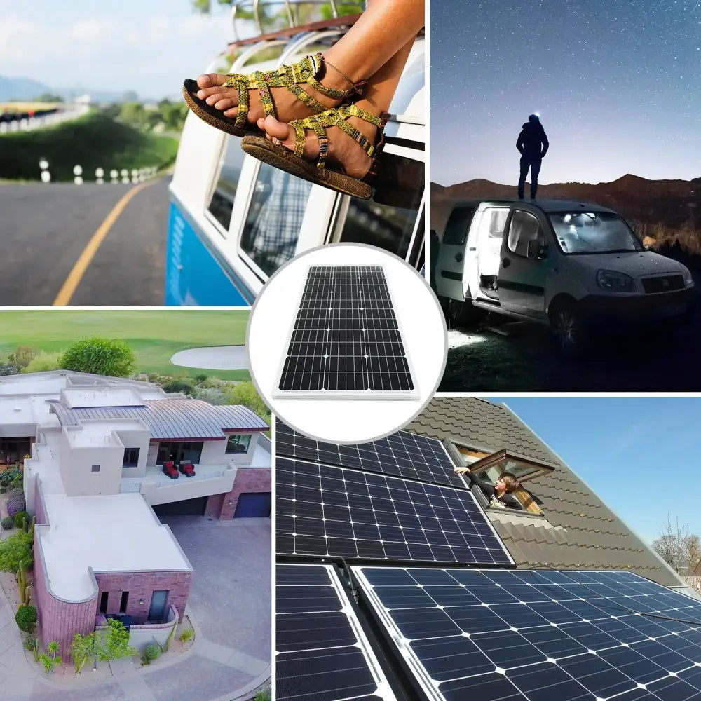High-Efficiency 18V Rigid Solar Panel 1000–3000W (different sets available) - SS