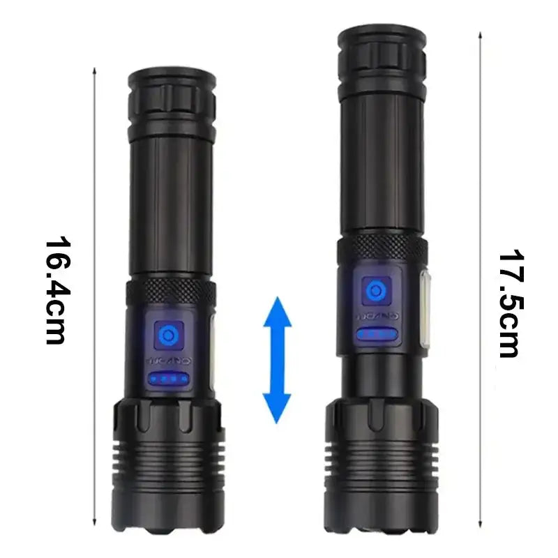 High Power Rechargeable LED Flashlight - SS