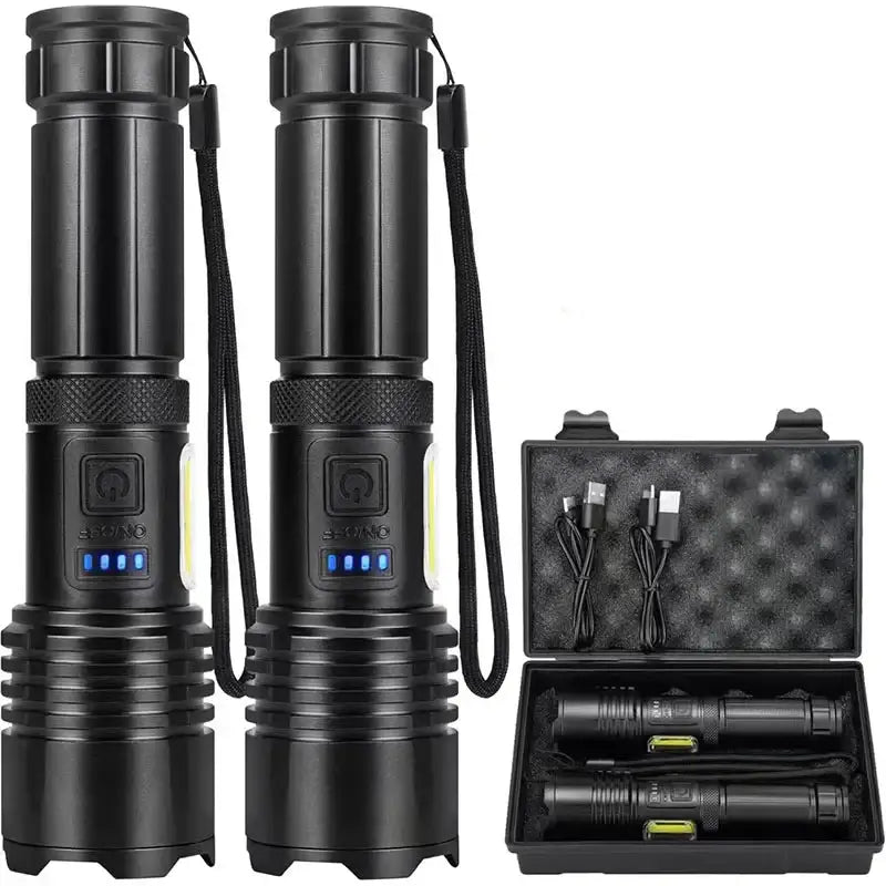 High Power Rechargeable LED Flashlight - SS