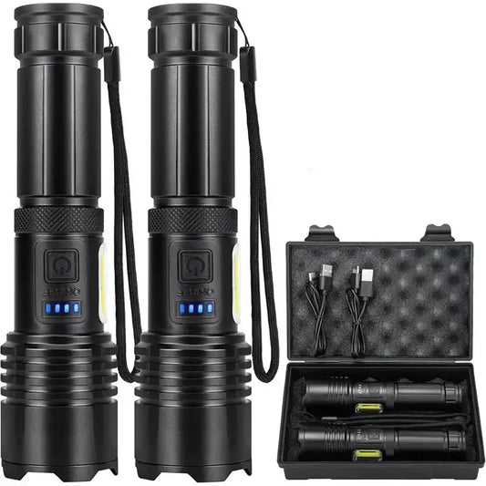 High Power Rechargeable LED Flashlight - SS