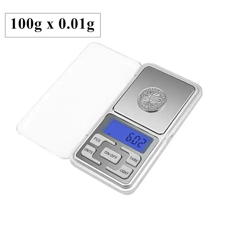 High Precision Digital Pocket Scale (6 sizes available) - 100g 0.01g - SS