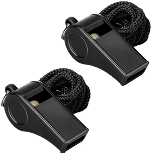 High Quality Black Whistle Referee Game Halter Whistle Outdoor Travel Hiking Whistle Suitable for Basketball Volleyball