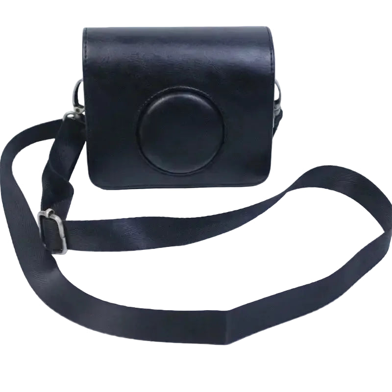 High Quality PU Leather Case Cover Portable camera bag for FUJIFILM FUJI instax mini evo with shoulder strap clean pen