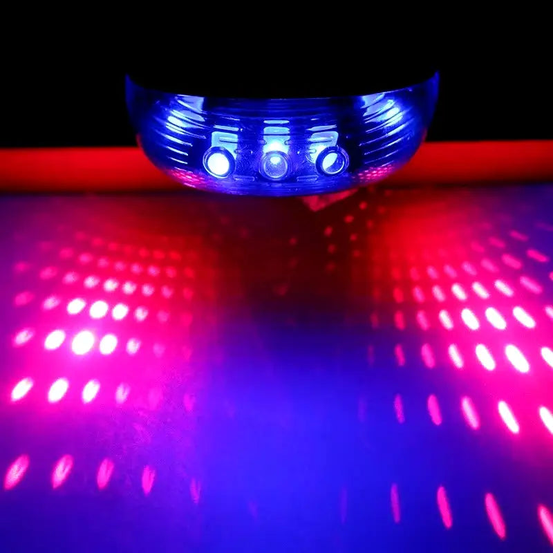 High-Visibility Bicycle LED Tail Light with Dual Laser and Waterproof Design for Enhanced Safety - Blue Star