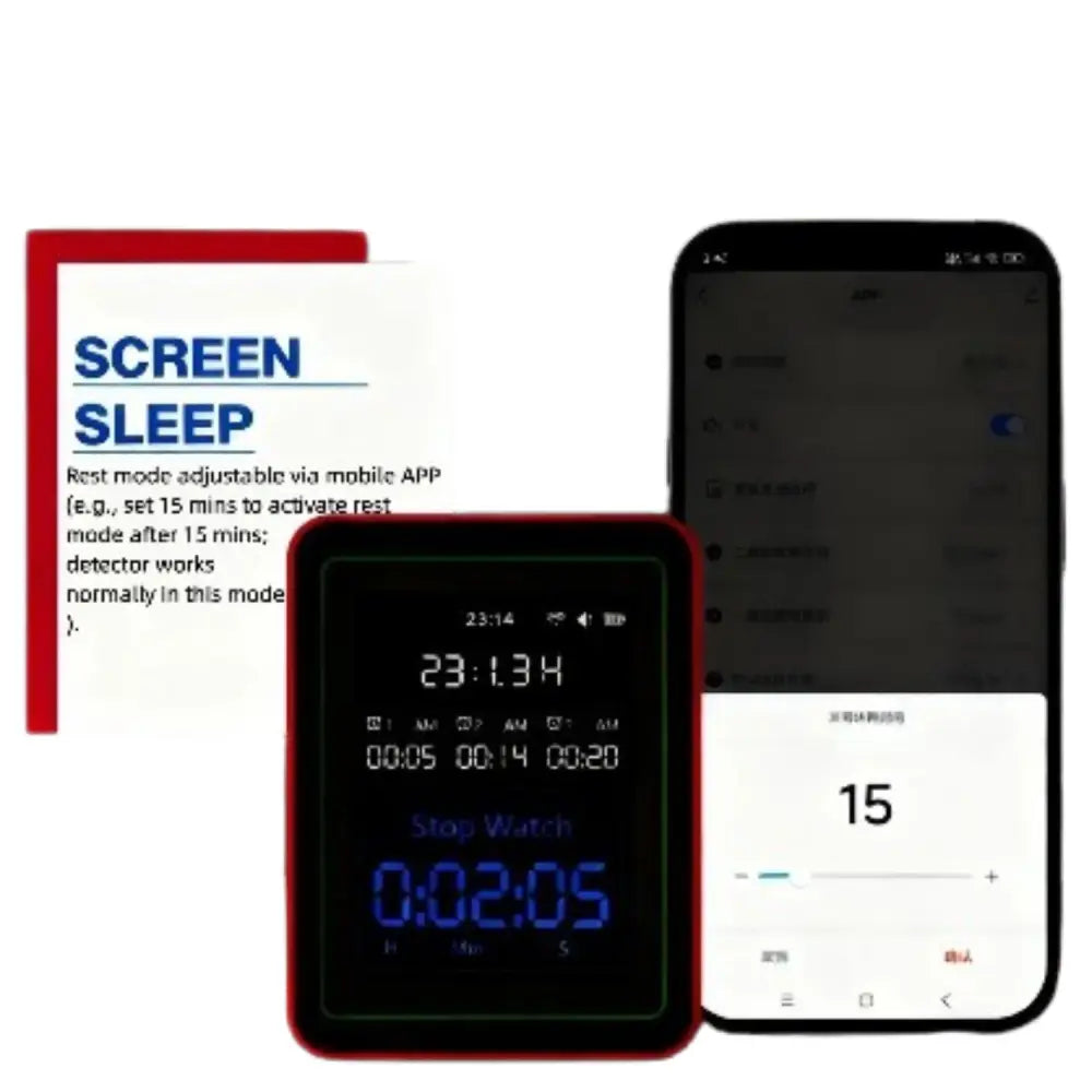 Home Air Quality Monitor – 15-in-1 Gas Detector - HBC