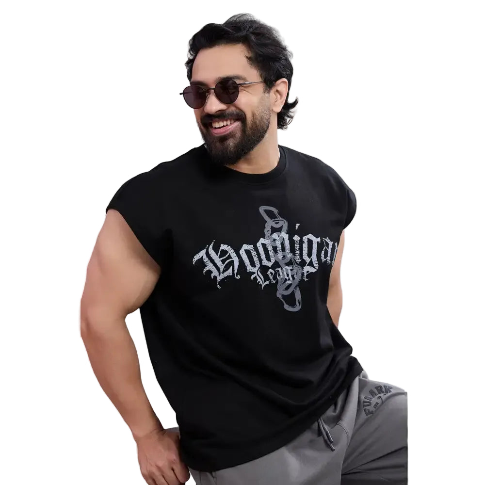 Hoonigans Capsleeves Tank Black - Vest