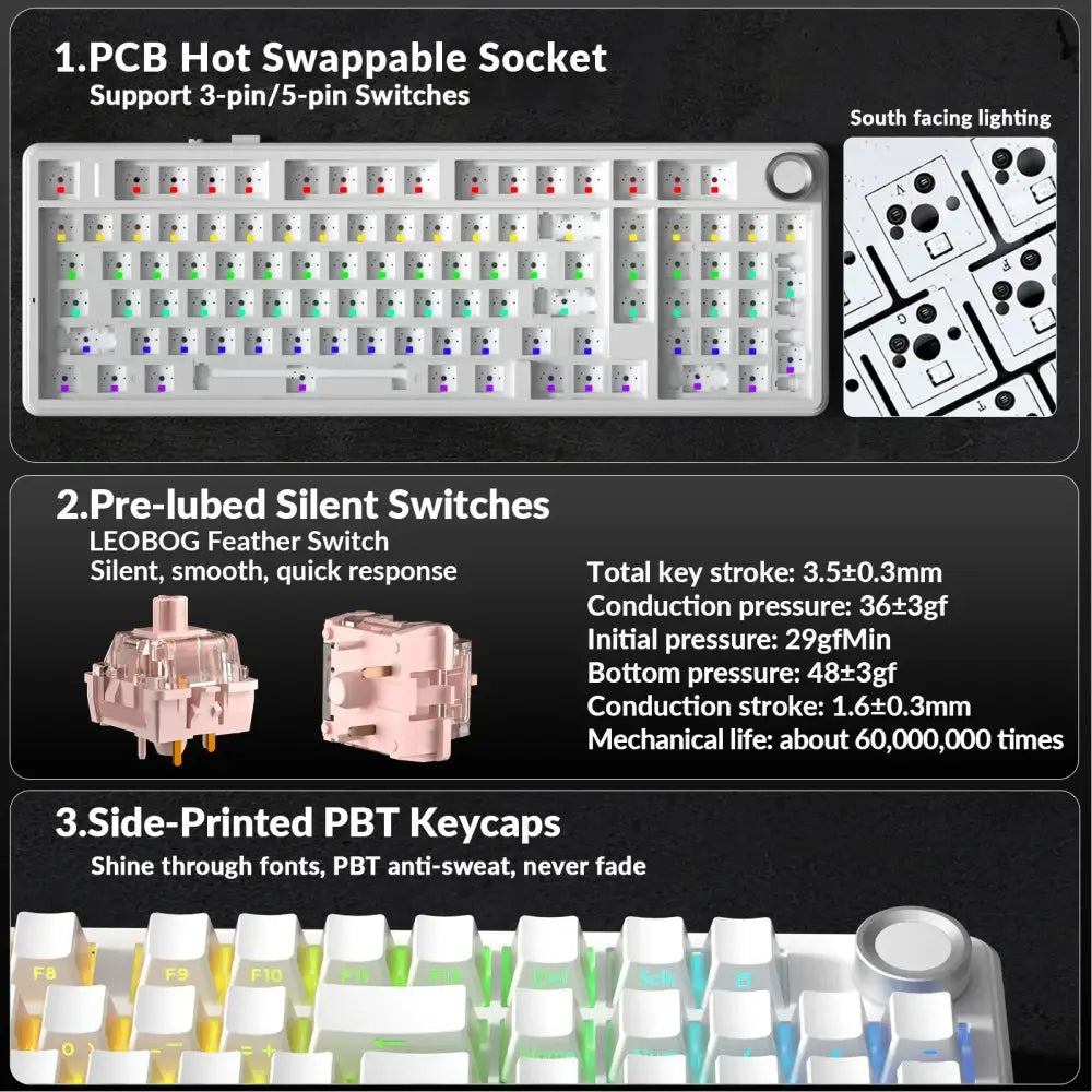 Hot-Swap RGB Mechanical Gaming Keyboard (different models available) - 9eight5