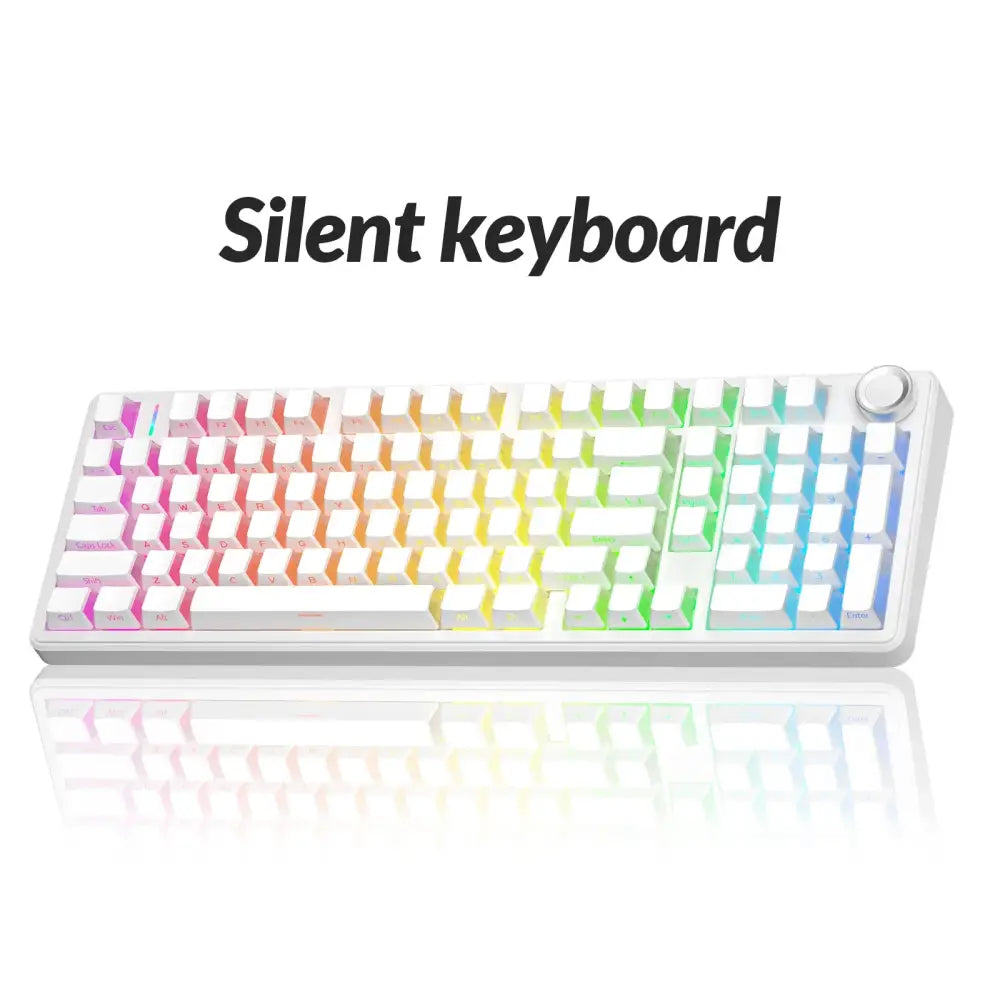 Hot-Swap RGB Mechanical Gaming Keyboard (different models available) - White-Slient Switch / Keyboard - 9eight5