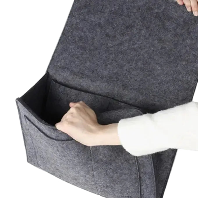 Household Armchair Caddy Felt Couch Recliner Armrest Organizer for Magazine Tablet Cell Phone Remote Control Hanging