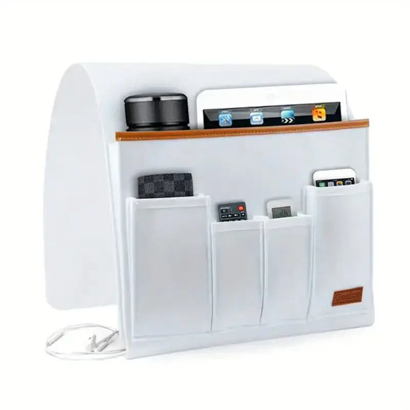 Household Armchair Caddy Felt Couch Recliner Armrest Organizer for Magazine Tablet Cell Phone Remote Control Hanging