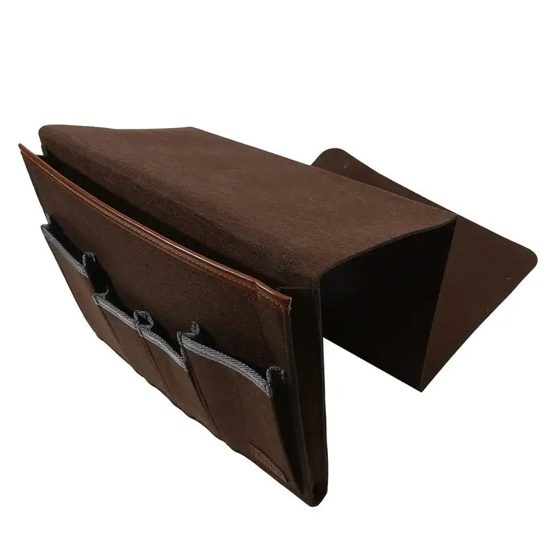 Household Armchair Caddy Felt Couch Recliner Armrest Organizer for Magazine Tablet Cell Phone Remote Control Hanging