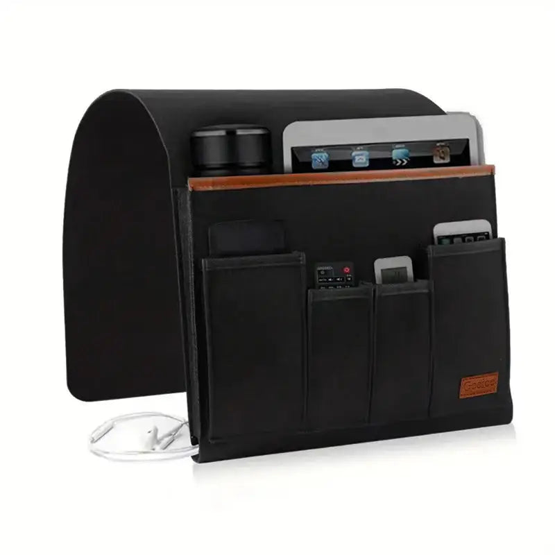 Household Armchair Caddy Felt Couch Recliner Armrest Organizer for Magazine Tablet Cell Phone Remote Control Hanging