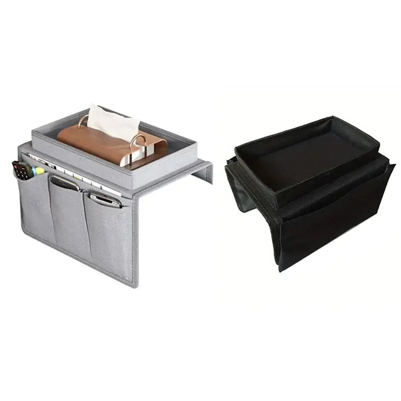 Household Sofa Storage Bag Living Room Sofa Armrest Organizer For TV Remote Control Cellphone Hanging Coffee Cup Tissue