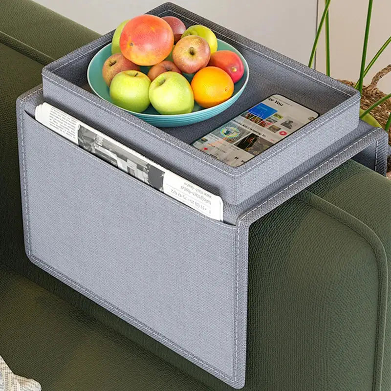 Household Sofa Storage Bag Living Room Sofa Armrest Organizer For TV Remote Control Cellphone Hanging Coffee Cup Tissue