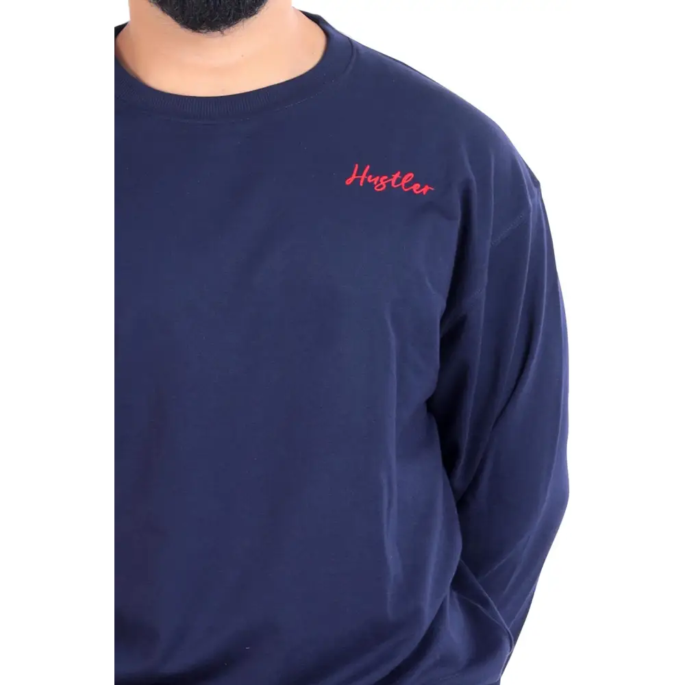 Hustler Oversized Sweatshirt Navy