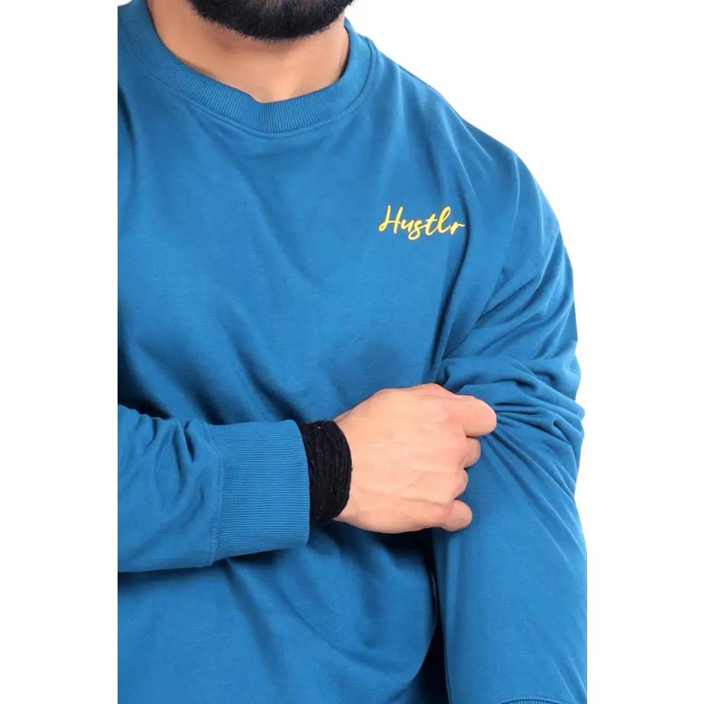 Hustler Oversized Sweatshirt Teal