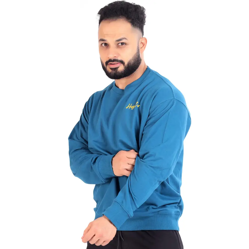 Hustler Oversized Sweatshirt Teal