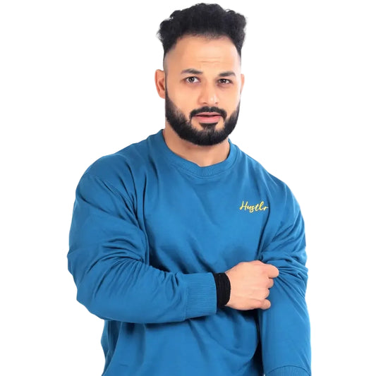 Hustler Oversized Sweatshirt Teal