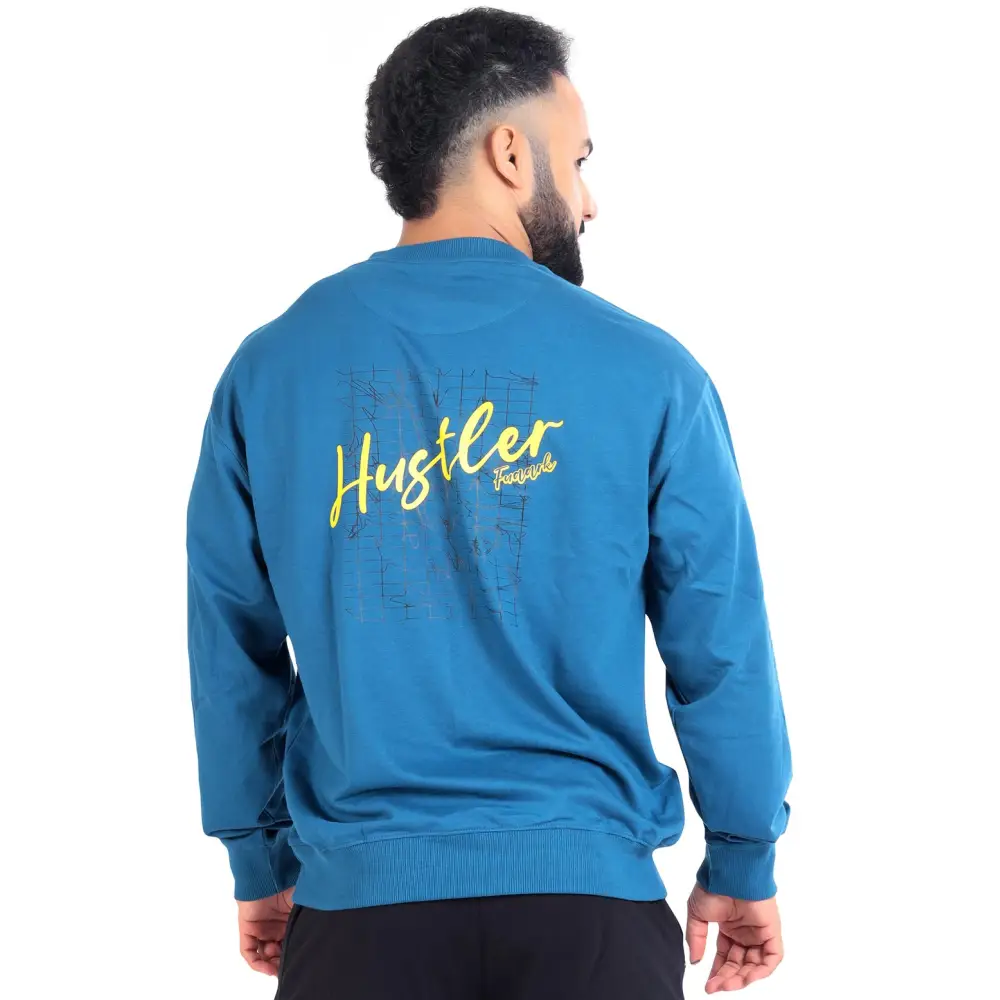 Hustler Oversized Sweatshirt Teal