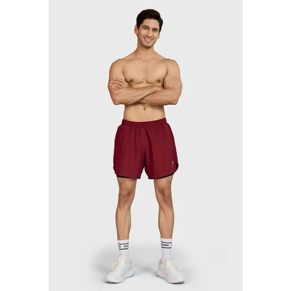 Hyper 5’’ Running Shorts Maroon - Shorts