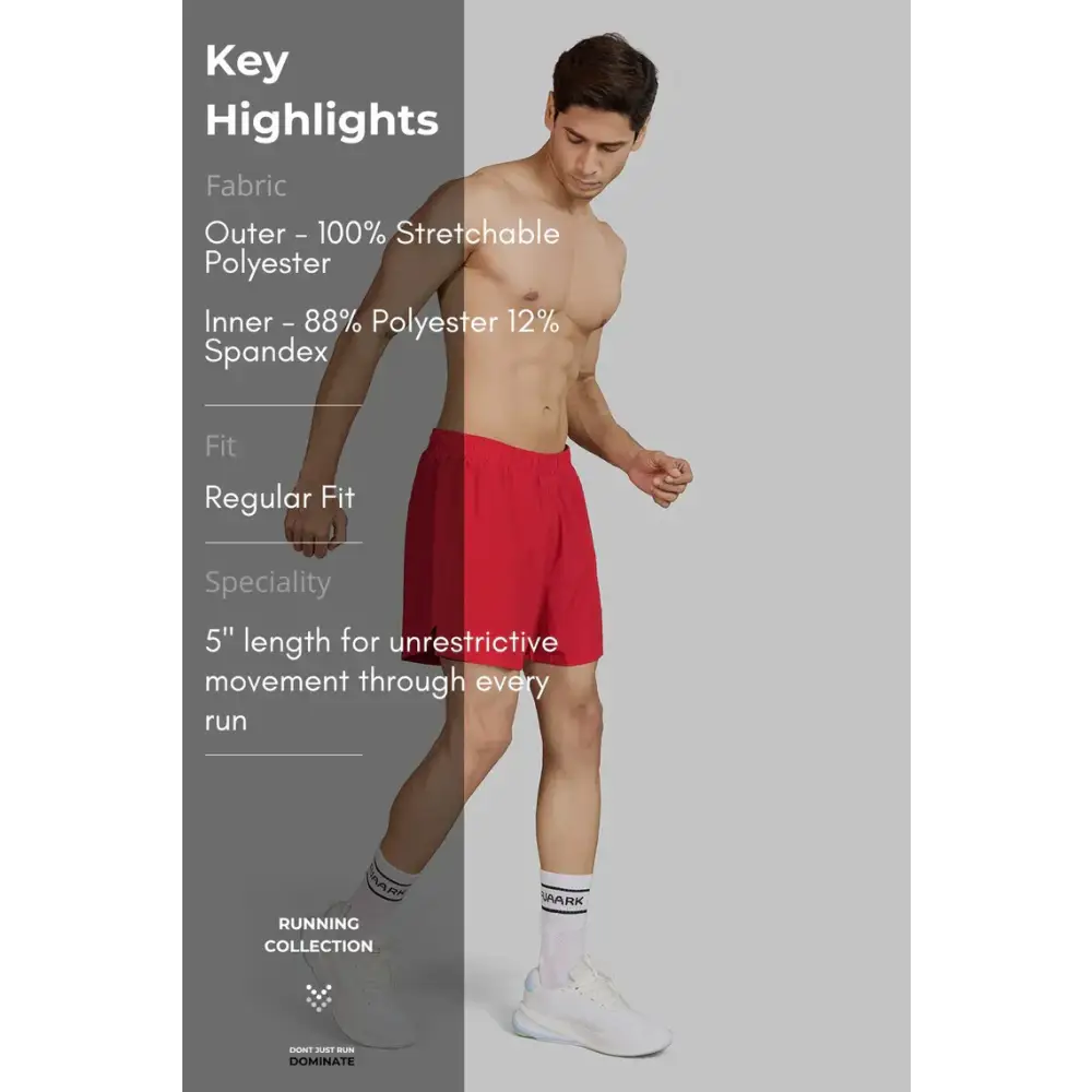 Hyper 5’’ Running Shorts Red - Shorts