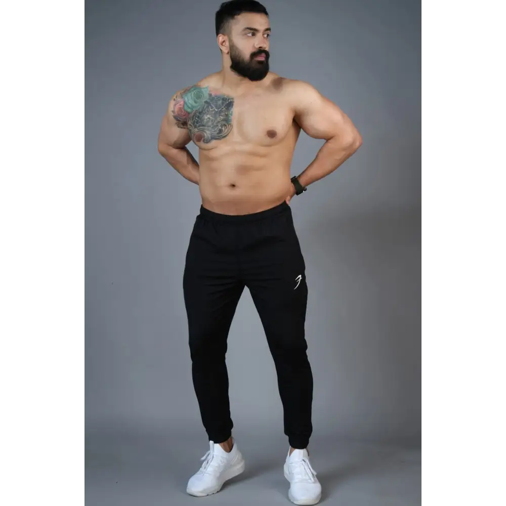Identity Nylon Joggers Black - Joggers