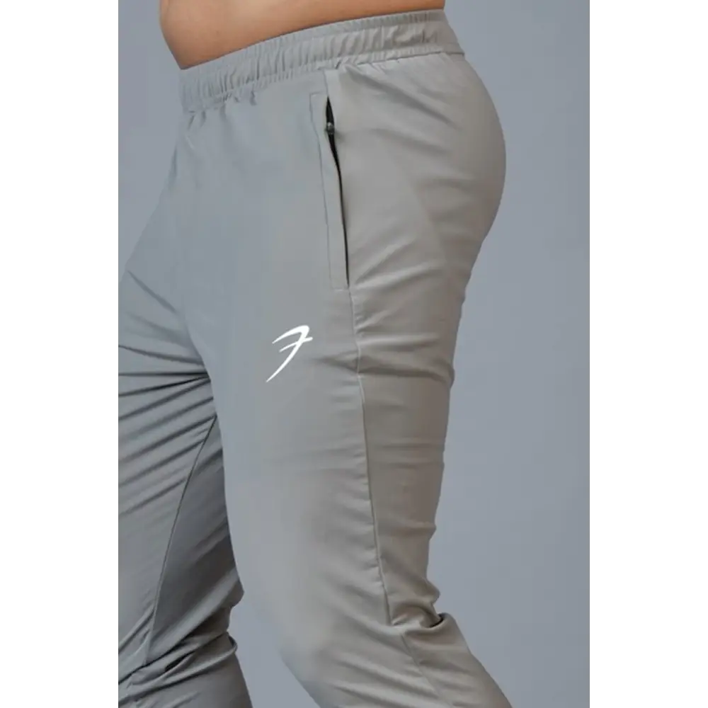 Identity Nylon Joggers Light Grey - Joggers