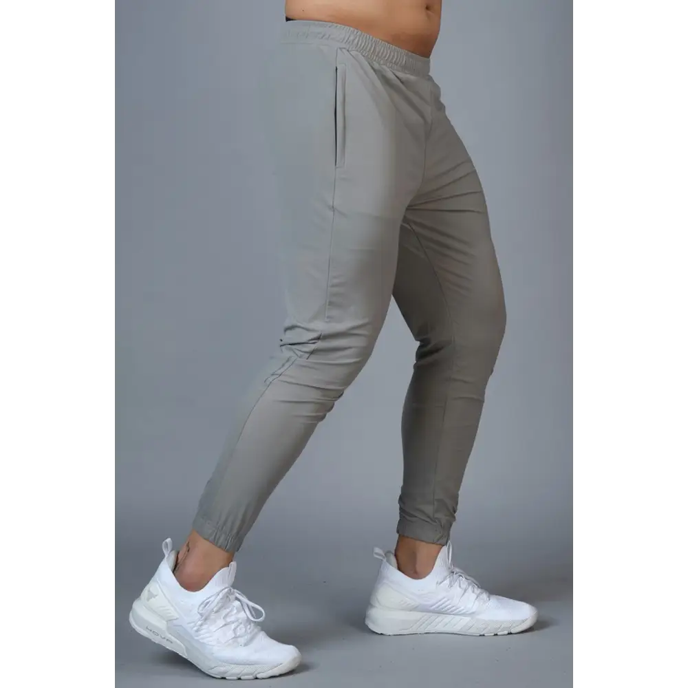 Identity Nylon Joggers Light Grey - Joggers