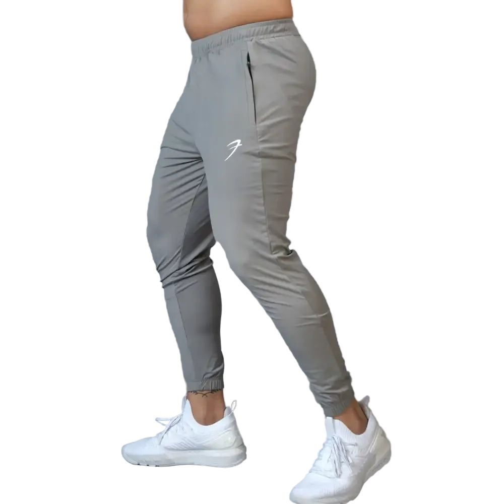 Identity Nylon Joggers Light Grey - Joggers